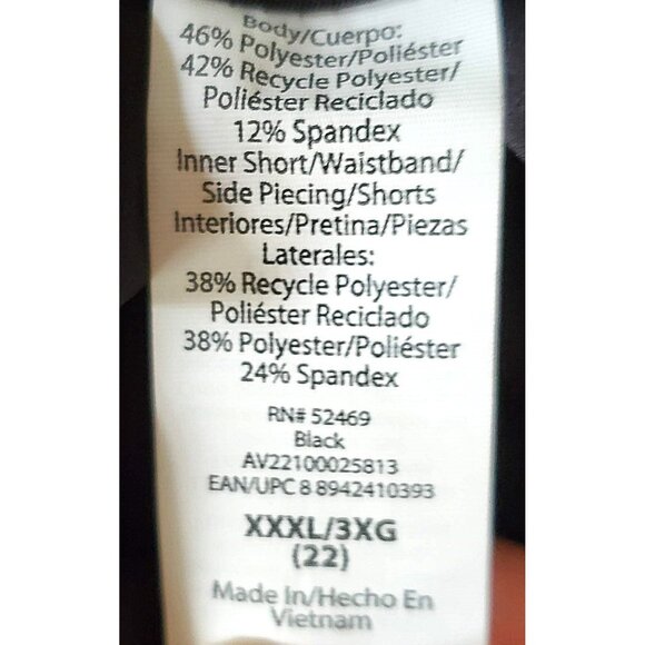 AVIA BLACK SKORT SIZE 3XL 22 NWT - Picture 8 of 9